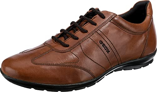 Geox Uomo Symbol B, Zapatos Hombre, Marrón Browncotto, 42.5 EU
