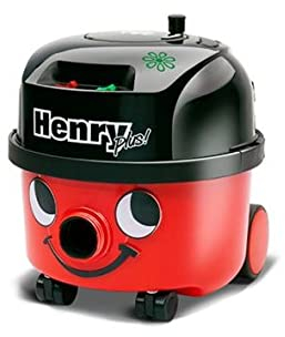 Numatic Aspirador Modelo Henry Plus con Kit HRP200 Color Rojo de 9L de Capacidad. Limpieza Profesional en seco