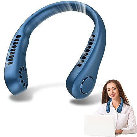 ZCSXK 2 Bladeless Neck Cooler | Coolify Portable Air Conditioner Neck Fan,Hands Hanging Cooling Neck Fan, Wearable Leafless Fan For Women Men Office Camping Sports Travel Outdoor