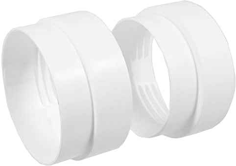 SPARES2GO Kit de adaptador de ventilación para secadora de ropa, 4 pulgadas, 100 mm, rosca macho y hembra, anillos de conector de salida de manguera