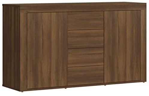 vidaXL Sideboard 120x36x69 cm Holz Braun Eiche Holz Schrank Schrank Lagerschrank Beistellschrank Wandschrank Holzschrank Lagerschrank Wandschränke