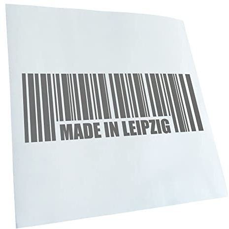 Kiwistar - Autoaufkleber - Grau - 20x7cm Made in Leipzig - Heckscheibe Auto Aufkleber wetterfest für Kfz LKW Mofa Truck - Sticker außen selbstklebend Tuning Zubehör für Fenster Fahrzeug Scheibe