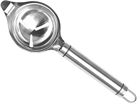 Ei-Trenner aus Edelstahl - Ei-Sieb aus Metall | Eigelbtrenner Gadgets Küche Werkzeuge Kochen Gelber Entferner Eiertrenner Trenner Trenner Pacienjo