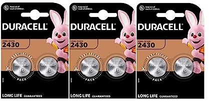 6X Duracell CR 2430 (3 Blister Da 2 Batterie) 6 Pile (CR2430)