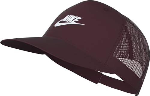 Nike FB5378-681 U NK Rise Cap S CB FUT TRKR L Hat Unisex Adult Night Maroon/Night Maroon/White Größe M/L