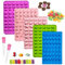 5 Pièces Moule Bonbon, Réutilisable Moule Gummies, Moule Silicone Bonbon avec Compte Gouttes, Moule a Bonbon, Moule Bonbon Silicone Convient pour Faire Chocolat Glaçons Biscuits Bonbons