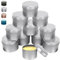 12 Stück Kerzendosen,120 ml Mini Candle Making Jars Schwarz, Leere Metalldosen Behälter mit Deckel für Leere Kerzenbehälter für Kerzen Selber Machen Set