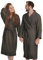 Banzaii Peignoir Éponge 100% Coton avec Capuche - Peignoir pour Homme et Femme - M Marron