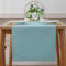 Tischläufer Modern, Tischläufer Leinenoptik Abwaschbar, Wasserabweisend Fleckschutz Table Runner Tischwäsche, Tischdecke Tischdekoration Für Küche Esstisch Tisch Party Urlaub(40 x 240 cm,Hellblau)