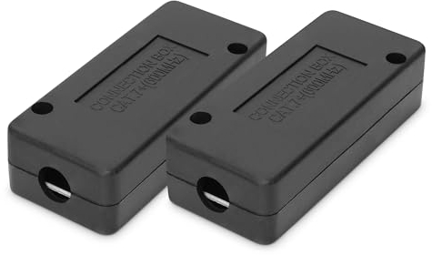 DIGITUS Modulo di connessione LSA Cat 7, 2 Pezzi, Schermato, Connettore a dislocazione di Isolamento Cat7 LSA, da AWG 22 a AWG 26, per Cavi Ethernet, Cavi di Rete, Cavi di Installazione, Nero