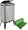 WELL HOME - Cubo de basura inteligente de 40L, Alto: 71,5 (x35,5x26), gris con rollo de 30 bolsas de basura adaptadas