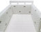 GYCF Krippenumrandung Babybett Umrandung Kinderbett Umrandung Kopfschutz Kinderbett Stoßfänger Kinderbett Kantenschutz Atmungsaktiv Baby Bettumrandung,A14,150x30CM