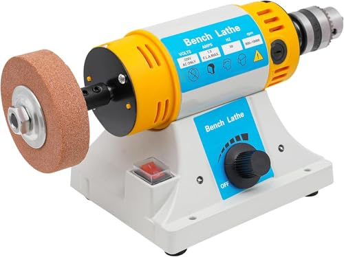 OUKANING Tischpolierer Poliermaschine 10000U/min - Poliermaschine Schmuck 320W Kleine multifunktionale für die Holzbearbeitung elektrische Schmuckschleifmaschine Stand