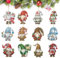 MHwan 12 Stück Doppelseitiger 5D Diamond Painting Weihnachten Anhänger, glänzend exquisit, Diamond Painting Adventskalender, Kann an Geschenkboxen, Weihnachtsbäumen, Grußkarten aufgehängt werden