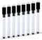 Yolistar 8 Stück Whiteboard Stifte,Folienstift Abwischbar mit Magnetisch,3 in 1 Board Marker mit Radierer und Dry Wipe Markers,für ür Whiteboards Memoboard Pinnwand Flipchart Marker(（Schwarz）