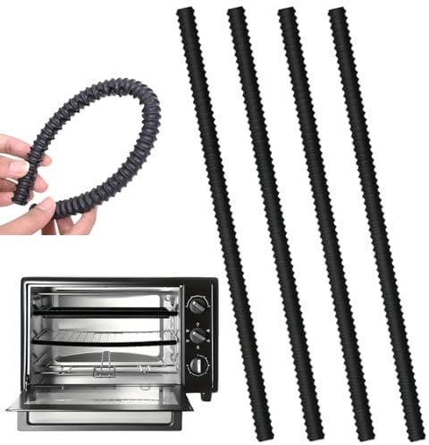 4Pcs Oven Guards for Inside the Oven,Silicone Oven Rack Guard,Silicone Oven Rack Shields,Oven Shelf Protectors,Oven Tray Protector,Silicone Oven Shelf Edge Guards,Heat Resistant Silicone Oven Guards