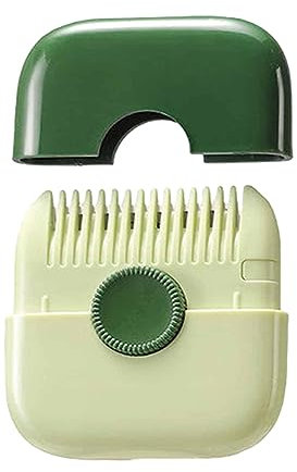 Tondeuse à Cheveux Fourchus, Coupe Fourche Cheveux, Coupe Fourche, Coupe-Peigne à Cheveux Peignes, Mini Coupe-Cheveux Peigne, Tondeuse à Cheveux 2 En 1, Pointes Fourchues Peigne (Vert)