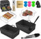 Accesorios para Freidora de Aire Ninja Foodi Max Dual Zone AF400EU/AF300EU (7.6L-9.5L) – Set 20 Piezas con Parrilla, Moldes de Silicona, Brochetas & Spray de Aceite – Lavavajillas Seguro & Sin BPA