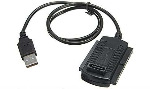 Bolwins B95 Adaptateur USB vers IDE/SATA 3-en-1 pour disques durs 2.5/3.5, SSD, CD/DVD. Transfert Rapide 480 Mbps, Plug & Play, idéal pour Sauvegarde, récupération, Stockage Externe
