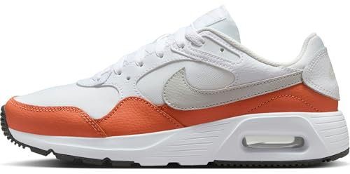 Nike Damenschuhe Air Max Sc Damenschuhe, White/Photon Dust-Healing Orange-Black, CW4554-125, 41 EU (9.5 US)
