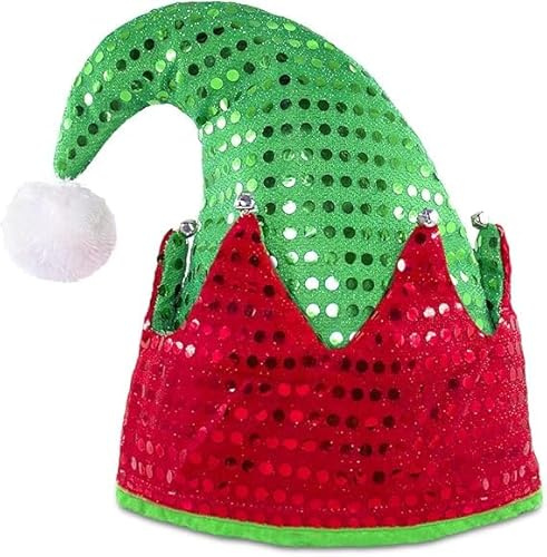 YUYWWAN Elfenmütze Weihnachten Elfenmütze Unisex, Mütze, für Weihnachtsfeiern, Cosplay, Kostümfeste