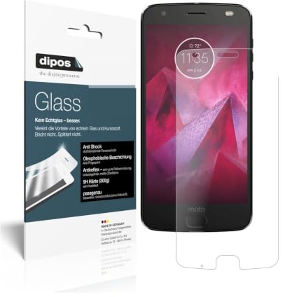dipos 2x Displayschutzfolie 9H matt für Lenovo Moto Z2 Play