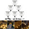 INDARUN Warm White Led Decking Lights Outdoor Waterproof IP67 Ø30MM 12V - Led Plinth Light Kits for Terrace/Patio/Path/Wall/Garden/Decoration, 6 Packs