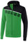 Erima Herren 5-C Trainingsjacke mit Kapuze, smaragd/schwarz/weiß, M