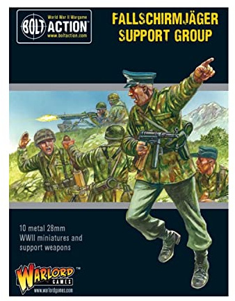 Warlord Games Fallschirmjager Support Group - 28mm Scale Metal Miniatures for Bolt Action Highly Detailed World War 2 Miniatures for Table-top Wargaming