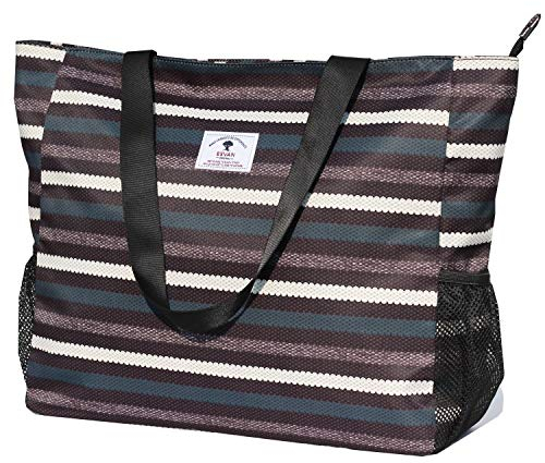 ESVAN Große Strandtasche, wasserabweisend, leicht, 50,8 cm, für Damen, übergroße Tragetasche für Fitnessstudio, Strand, Reisen, Pool, Yoga, Krankenschwester, B, X-Large
