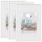 walther design Cadre photo walther design blanc 20 x 30 cm lot de 3, cadre en plastique New Lifestyle KV030W3