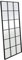 LOLAhome Espejo Ventana Grande Industrial Negro de Metal y Cristal, de 90x180 cm