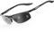 SIPLION Herren Sportbrille Polarisierte Sonnenbrille Treiber Glasses Sonnenbrillen Al-Mg Metallrahme Ultra leicht (8729Schwarz/Photochrom Linsen) UV400 CAT 3 CE