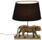 Tischlampe Tiger H 58 cm 1L Polyresin gold schwarz Tischleuchte Lampe Leuchte