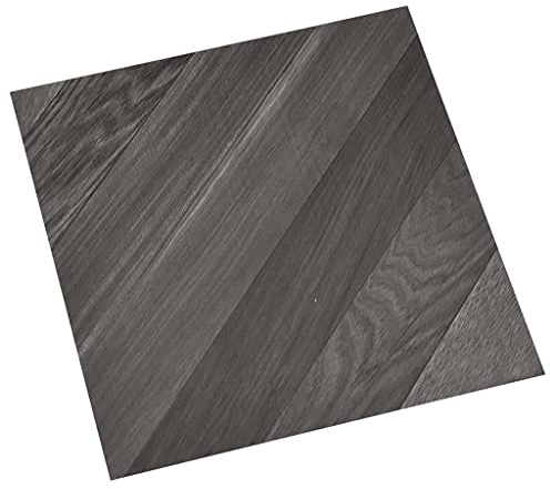 vidaXL 55x PVC-Fliesen Selbstklebend Vinyl-Fliesen Bodenbelag Vinylboden Laminat Dielen Fußboden Laminatboden Fliese Wohnzimmer 5,11m² Grau Gestreift