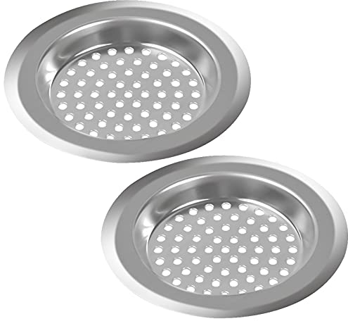 Chstarina 2 Piezas Filtro de Fregadero de Acero Inoxidable Filtro Colador de Desagüe para Cocina para Bañeras de Baños Lavabo
