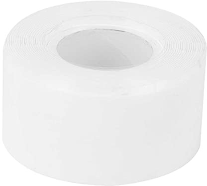 Jenngaoo Selbstverschweißendes Silikon Reparaturband 3 m x 25 mm, Isolierband Wasserdicht, Dichtband für Rohrreparatur, Leckageabdichtung und Schlauchreparatur (Weiß)