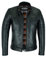 RUBSONS Men's Leather Classic Style Motorcycle Everyday Jacket (IT, Testo, XL, Regular, Regular, Black)