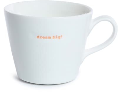 Statement Henkeltasse Dream Big! Orange 380 ml Keith Brymer Jones Kaffee-Tasse Keramik