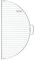 BonFeu BonGrill Grillrost aus verzinkter Stahl - Plancha Grillplatte - Grillplatte Gasgrill, Plancha Gasgrill, Plancha Grill - Grillmatte für Feuerschale, Feuerkorb und Gartenkamin - ½ Ø80cm