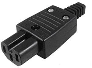 Connecteur/Adaptateur de Secteur de la Prise de Sortie IEC320 C15 Noir AC 250V 10A