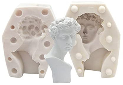 Ximan Körperkerzenformen für die Kerzenherstellung,Venus Göttin Kerze Form Laokoon Büste Statue Form - -Kerzen-Seifenputz-Werkzeug, für Zuhause, Hochzeit, Empfänge, Partydekoration