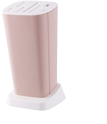 Knife Holders Kitchen Knives Holder Plastic Kitchen Block Dock Drying Rack for Fruit Knife Kitchen Knives Kitchen Scissors Pink