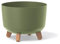 Gardening Naturally Indoor Plant Pot Zinnia Stylish and Durable Planter for Houseplants (Round Pot 30cm - Green)