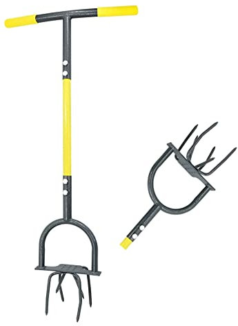Unibos | Cultivating Claw | Garden Twist Tiller Manual | Garden Twist Cultivator with Steel Shaft | Durable Garden Claw Cultivator | Garden Claw with Long Handle | Aerator Soli Lossener