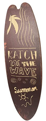 VICASKY Vintage Holz Surfbrett Deko Wandplakette Sommerliche Strandhaus Dekoration Für Eingangsbereich Badezimmer Rustikales Hängendes Schild Maritime Holzdeko Für Party Und Wohnraum