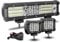 RIGIDON 30cm 330W Led Lichtbalken mit Kabelbaum, 2 x 60W Spot Offroad Beleuchtung, Wasserdicht Led Arbeitsscheinwerfer bar für 4x4 Auto SUV ATV KFZ LKW Traktor Fahrzeuge, 6000K led Scheinwerfer