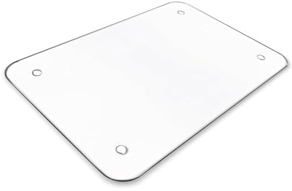 Pagnanno. Chopping Board-Catering Cutting Set-Kitchen Board-Glass Worktop Savers-Sink Chopping Board-Large-Worktop Protectors Heat Resistant Clear Design (Design 11, 40 x 30 cm (Pack of 1))