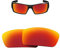 HiCycle2 Sonnenbrillen-Ersatzgläser für Oakley Gascan OO9014 60 mm Sonnenbrille mit Objektivtuch, rot, Oakley Gascan width millimeters