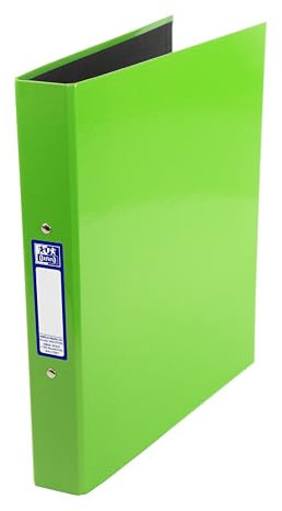 Oxford Premium A4 Ring Binder, Light Green Single Folder, 25mm Capacity